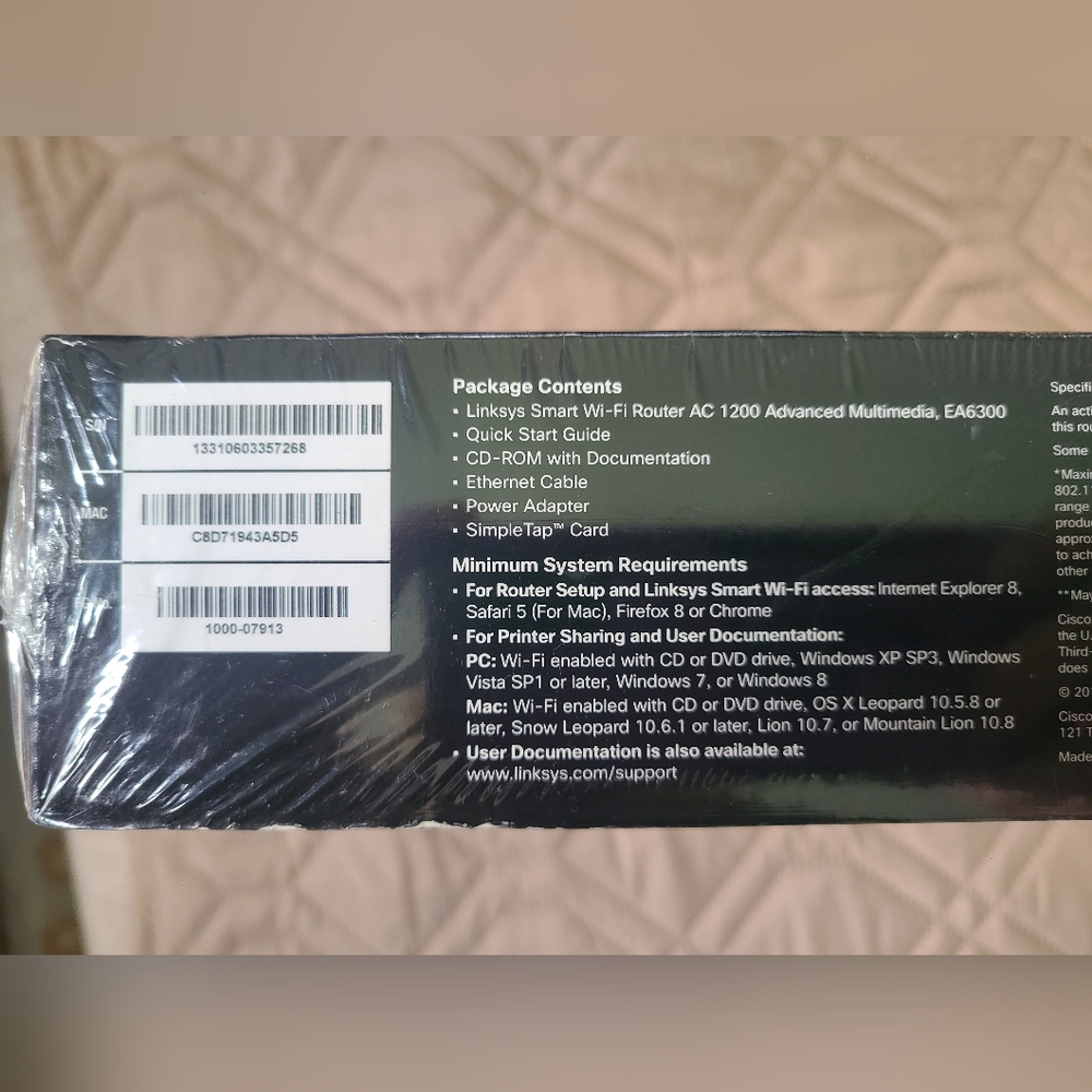 NEW Linksys Smart Wi-Fi Router AC 1200 Dual Band N300+AC867 EA6300 - Picture 4 of 4